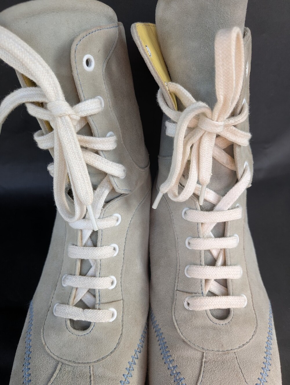 Vintage Espace Women's Leather/Suede Lace Up Boots Size 8 - Picture 12 of 16